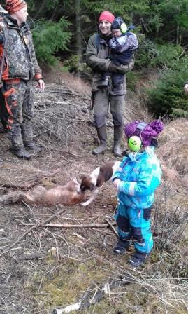 Järvsöstigens Qvick efter avslutad rävjakt